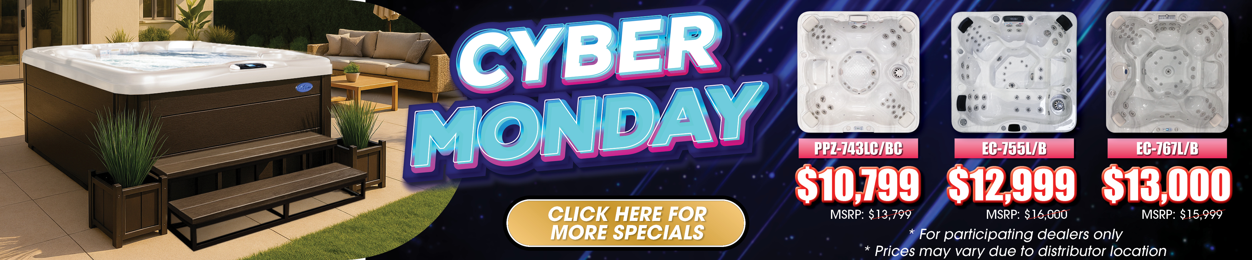 Calspas hot tub being used in a family setting - Mesa