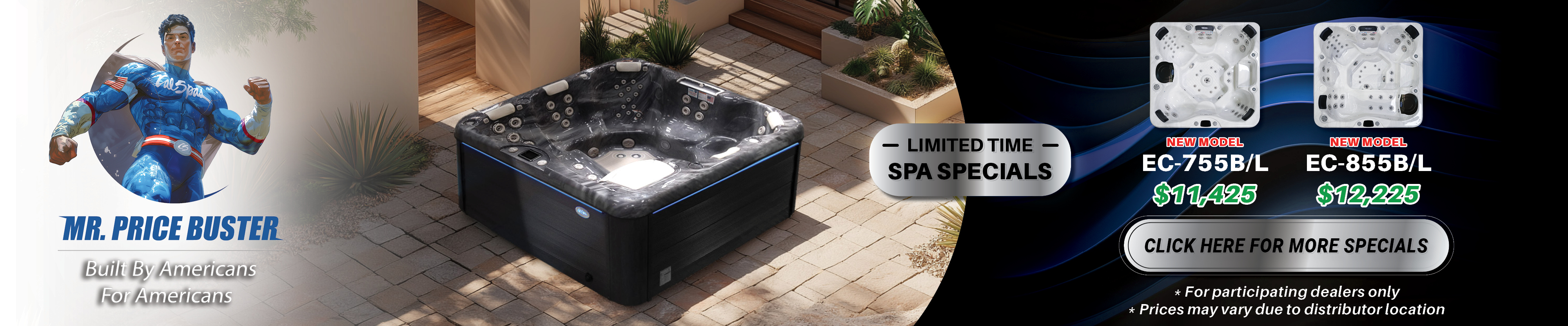 Calspas hot tub being used in a family setting - Mesa